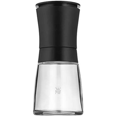 WMF Trend Salzmühle Pfeffermühle 14 cm, unbefüllt, Gewürzmühle, Keramikmahlwerk, Kunststoff, Glas, schwarz im Sale